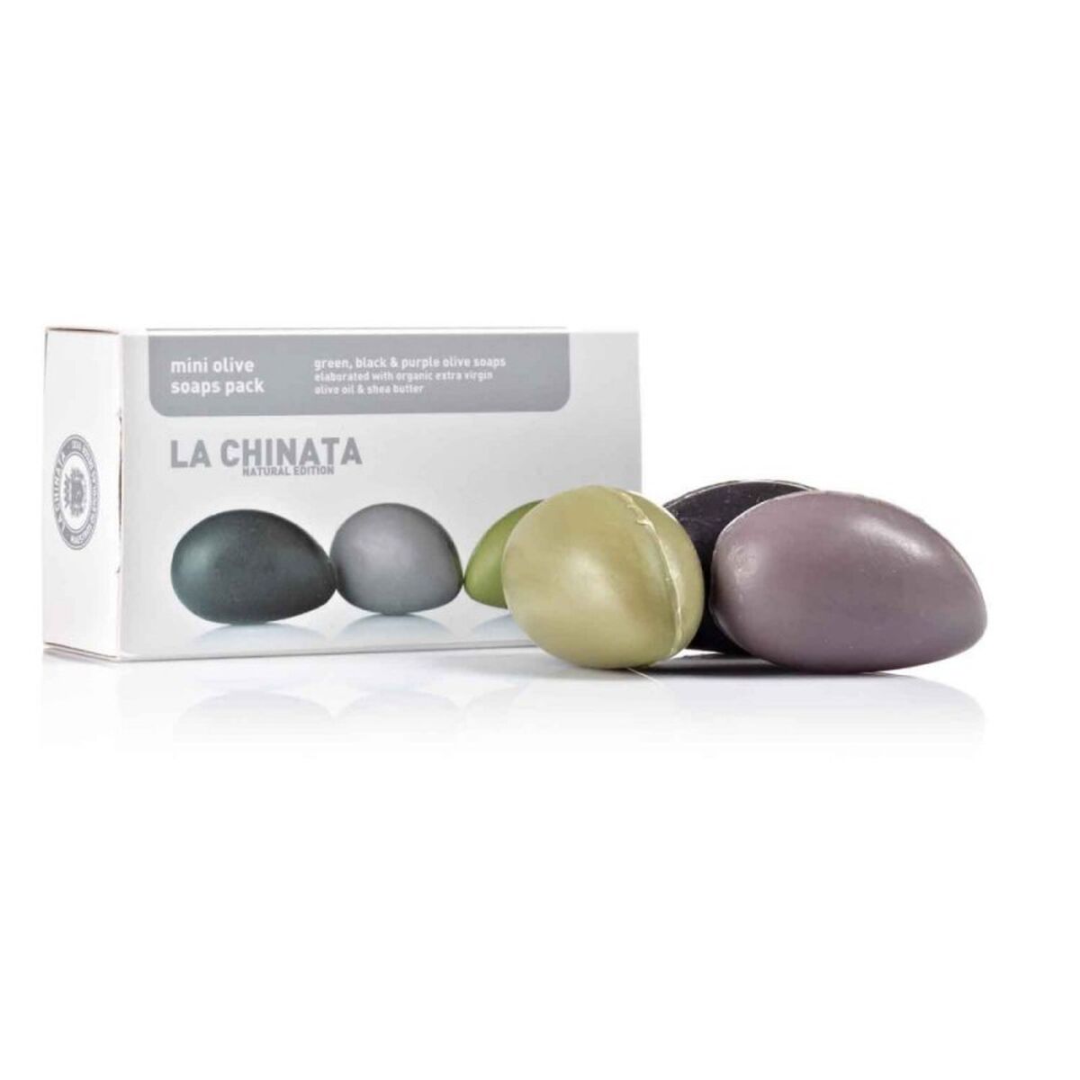 Osta tuote Saippuasetti La Chinata Mini Olive 3 osaa verkkokaupastamme Korhone: Parfyymit & Kosmetiikka 10% alennuksella koodilla KORHONE