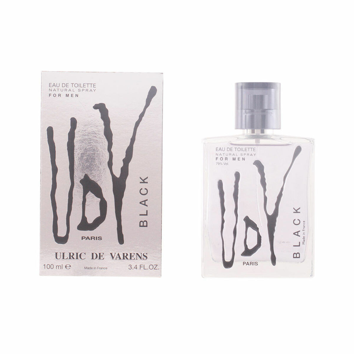 Osta tuote Miesten parfyymi Ulric De Varens Black For Men 100 ml verkkokaupastamme Korhone: Parfyymit & Kosmetiikka 10% alennuksella koodilla KORHONE