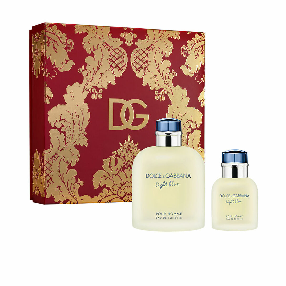 Tuntitarjouksena verkkokaupassamme Korhone: Parfyymit & Kosmetiikka on Miesten parfyymisetti Dolce & Gabbana Light Blue 2 Kappaletta
