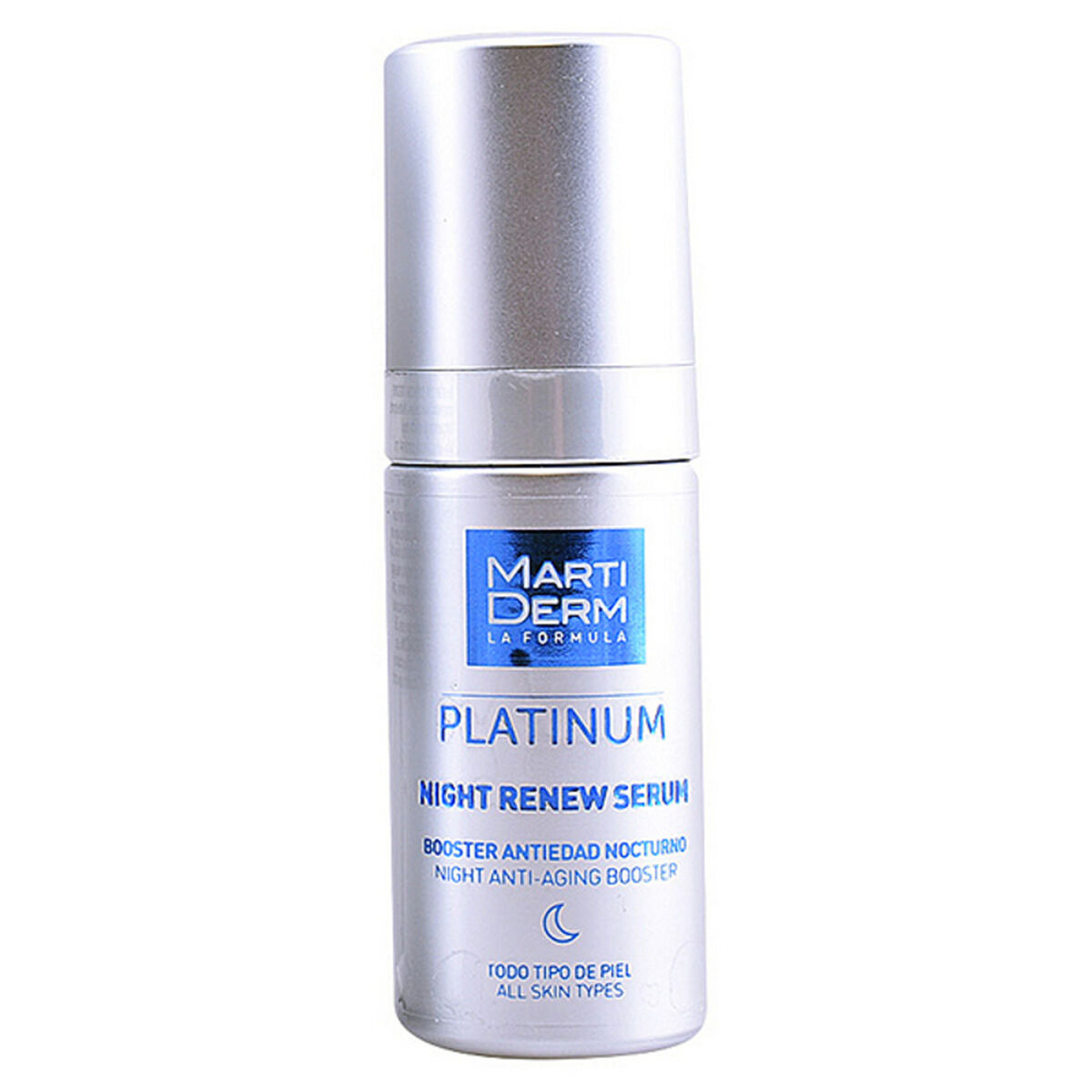 Osta tuote Anti-ageing yöseerumi Martiderm Platinum Night Renew 30 ml verkkokaupastamme Korhone: Parfyymit & Kosmetiikka 20% alennuksella koodilla VIIKONLOPPU